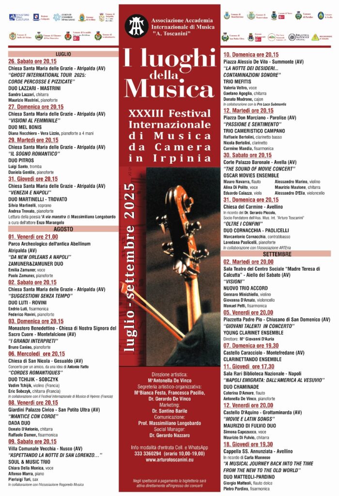 luoghi della musica 2025